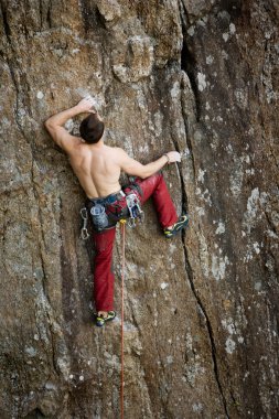 Male Rock Climber clipart