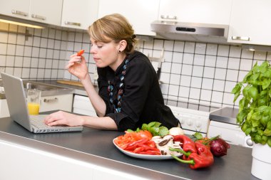 Surfing in the Kitchen clipart