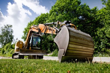 Backhoe clipart