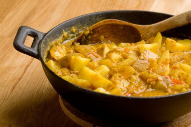 Potato Curry Dish clipart