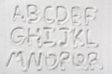 Sand Alphabet clipart