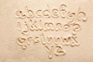 Sand Alphabet clipart