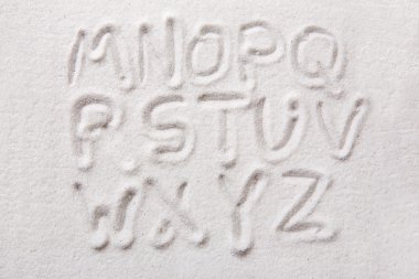 Sand Alphabet clipart