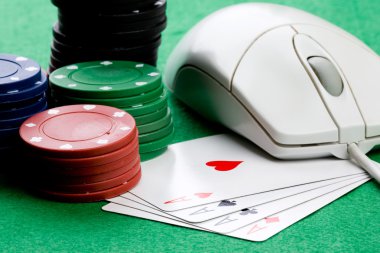 Online Gambling Concept clipart