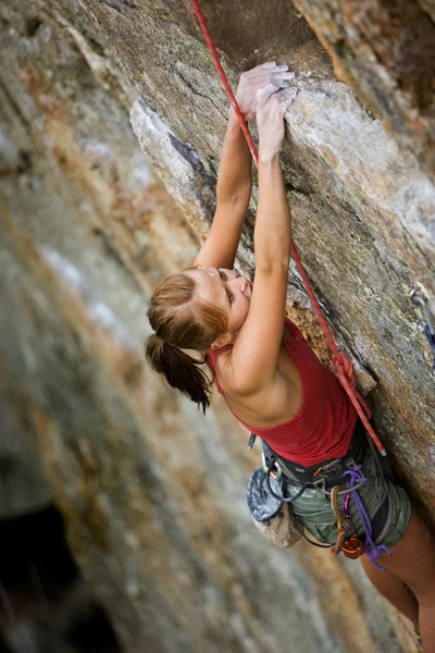 Θηλυκό ορειβάτης — Φωτογραφία Αρχείου
