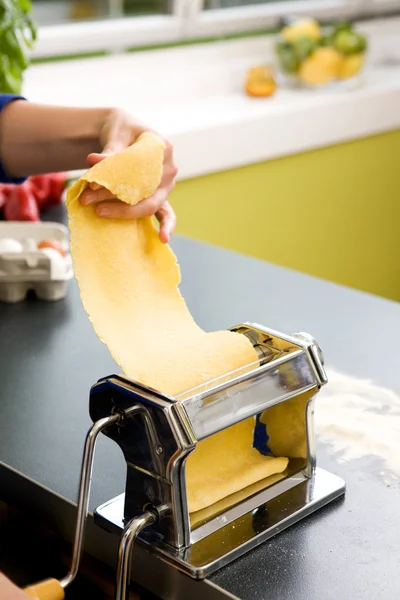 Pasta Making Detail — Stock Photo, Image