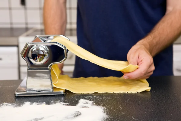 Fazendo Pasta Detalhe — Fotografia de Stock