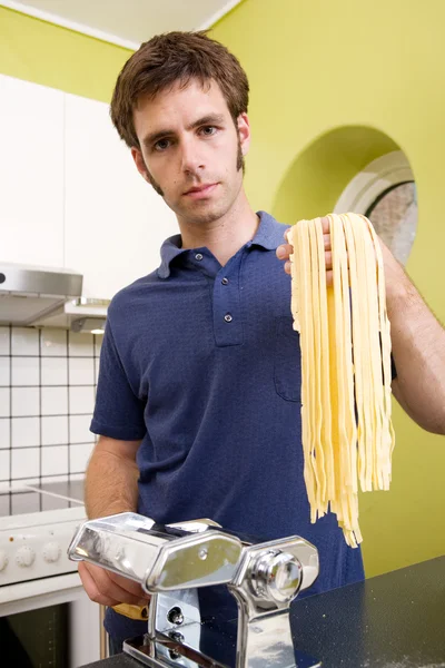 Hemlagad pasta fettuccine — Stockfoto