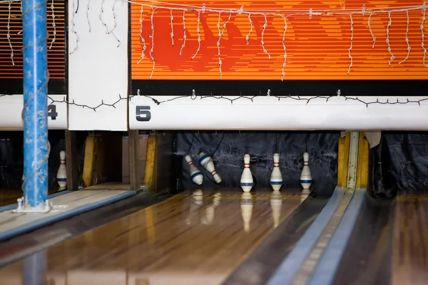 Retro bowlingbaan — Stockfoto