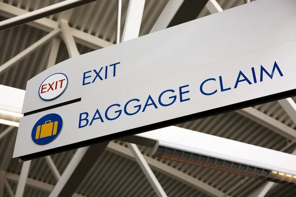Baggage Claim & Exit Sign — Stock Photo, Image