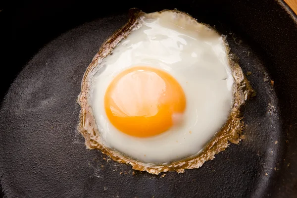 Dettaglio uovo fritto — Foto Stock