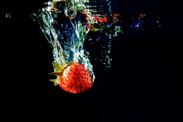 Strawberry Splash — Stock Photo, Image