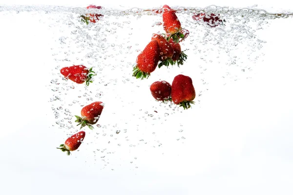 딸기의 신선 한 배경 — 스톡 사진