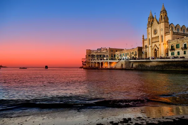 St. Julians Bay - Malta — Stockfoto
