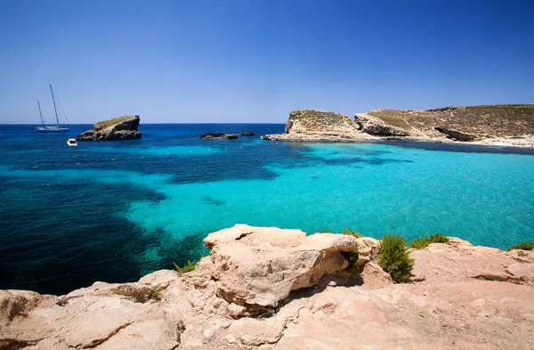Blauwe lagune malta — Stockfoto