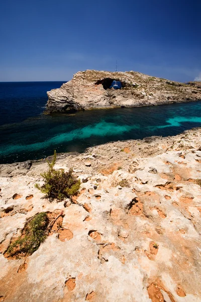 Gozo błękitne laguny — Zdjęcie stockowe