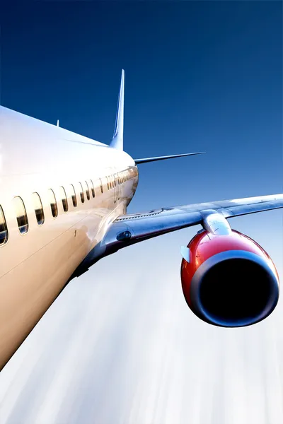 Letadlo v letu — Stock fotografie
