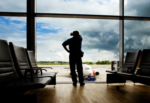 Transfer z lotniska czekać — Zdjęcie stockowe