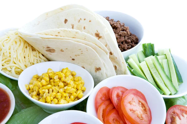 Taco Ingredients — Stock Photo, Image