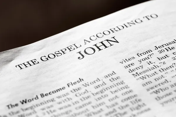 Evangelium nach Johannes — Stockfoto