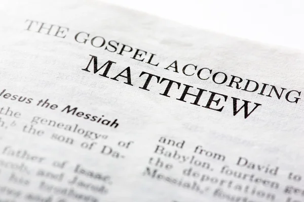 Evangelium des Matthäus — Stockfoto