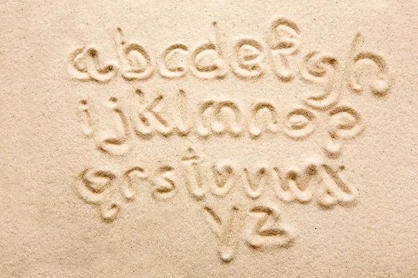 Stock image Sand Alphabet