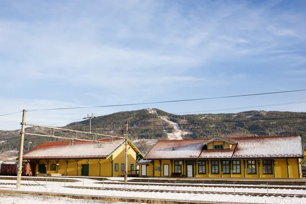 Σιδηροδρομικός Σταθμός vikersund — Φωτογραφία Αρχείου