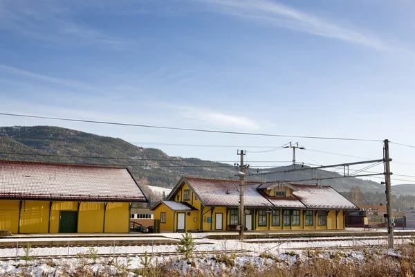 Vikersund vlakové nádraží — Stock fotografie