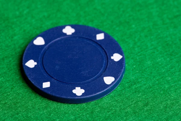 Chip di poker blu — Foto Stock