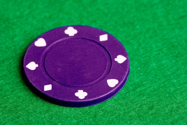 Chip di poker viola — Foto Stock