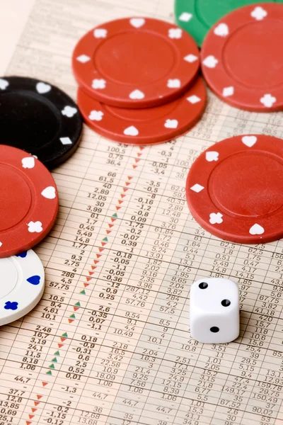 Tőzsdei szerencsejáték — Stock Fotó