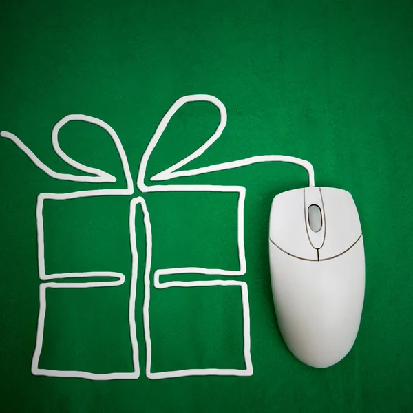 Present Shopping Online — Stock Photo, Image
