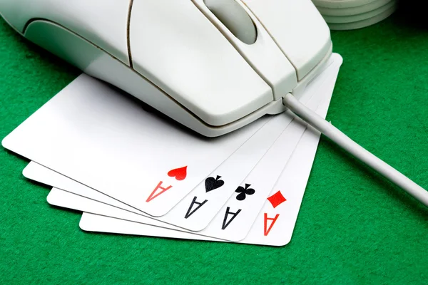 Online szerencsejáték-koncepció — Stock Fotó