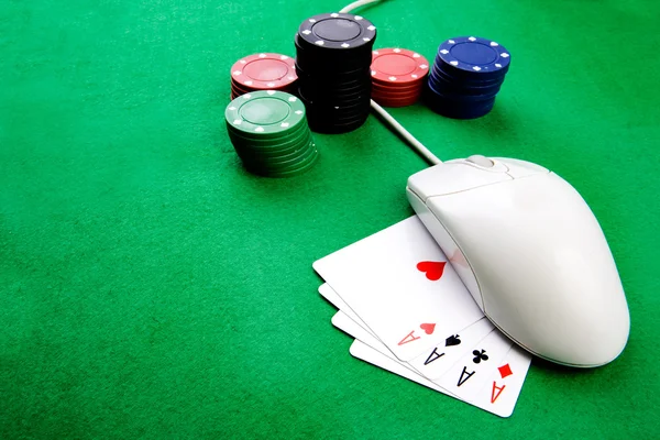 Online-Glücksspielkonzept — Stockfoto