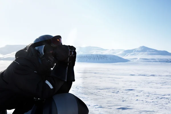 冬の冒険ガイド — ストック写真