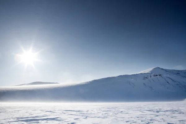 Зимний горный ландшафт Стоковая Картинка