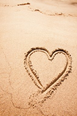 Heart Sand Beach clipart