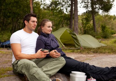 Outdoor Couple clipart