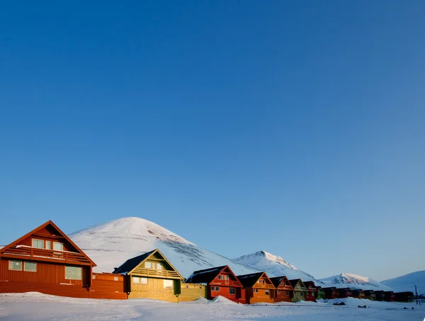Longyearbyen Tramonto — Foto Stock