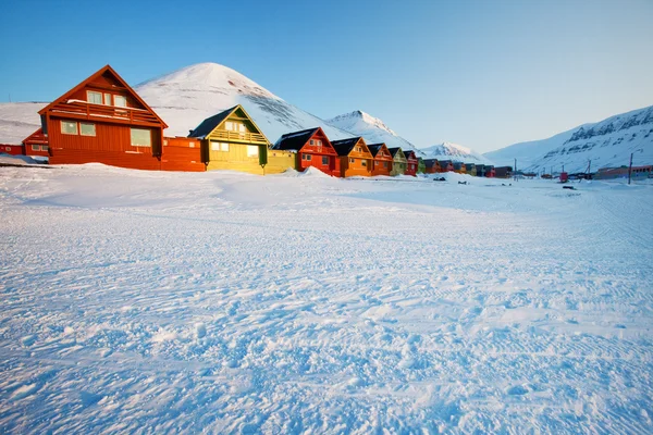 Longyearbyen Puesta de sol —  Fotos de Stock