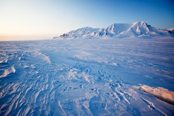 Kış günbatımı manzarası — Stok fotoğraf