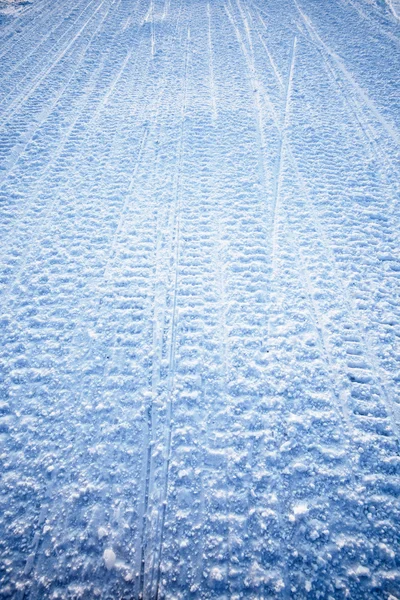 雪地车纹理 — 图库照片