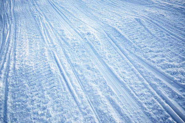 Sneeuwscooter track textuur — Stockfoto
