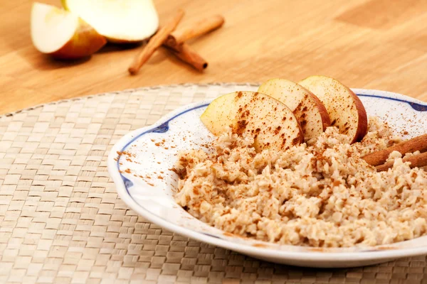 Apple Cinnamon Porridge — Stock Photo, Image