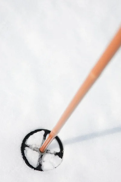 滑雪杆 — 图库照片