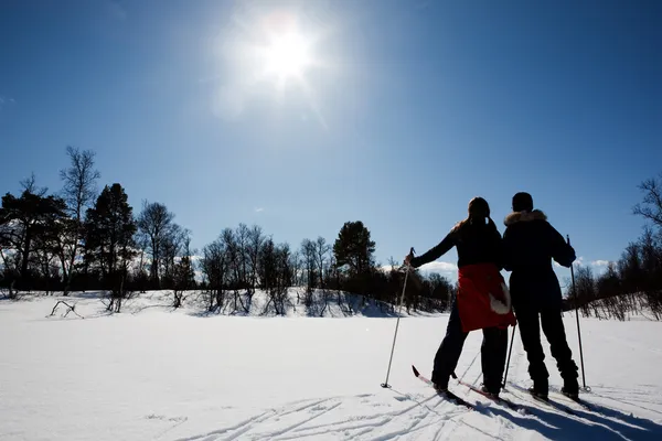 Inverno férias de esqui — Fotografia de Stock