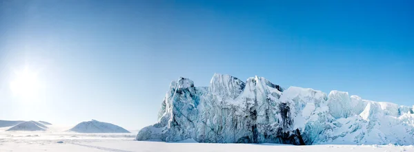 冰川的全景 — 图库照片