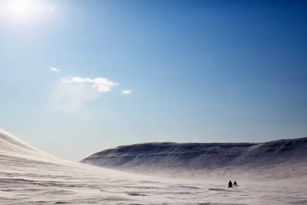 不毛の地の冬の風景 — ストック写真