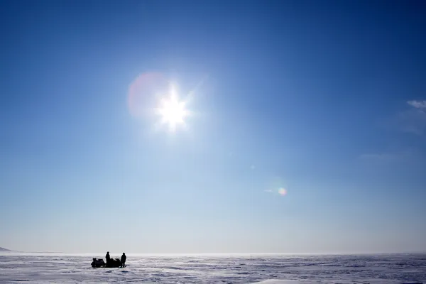 Inverno paisagem de gelo — Fotografia de Stock