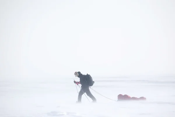 Zimní expedice — Stock fotografie